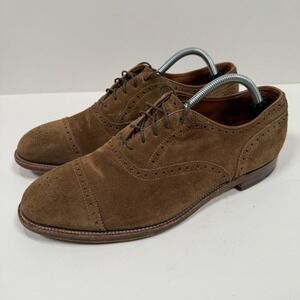 Alden x Leffot Longwing Snuff Suede‎ Size 10 Brown